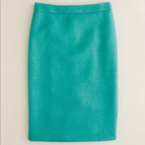 J.Crew No. 2 Pencil Skirt in Double Serge Wool